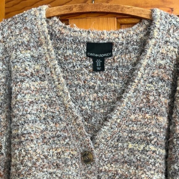 Cynthia Rowley Long Sleeve Sweater Cardigan Woman's Size XL - Picture 2 of 5